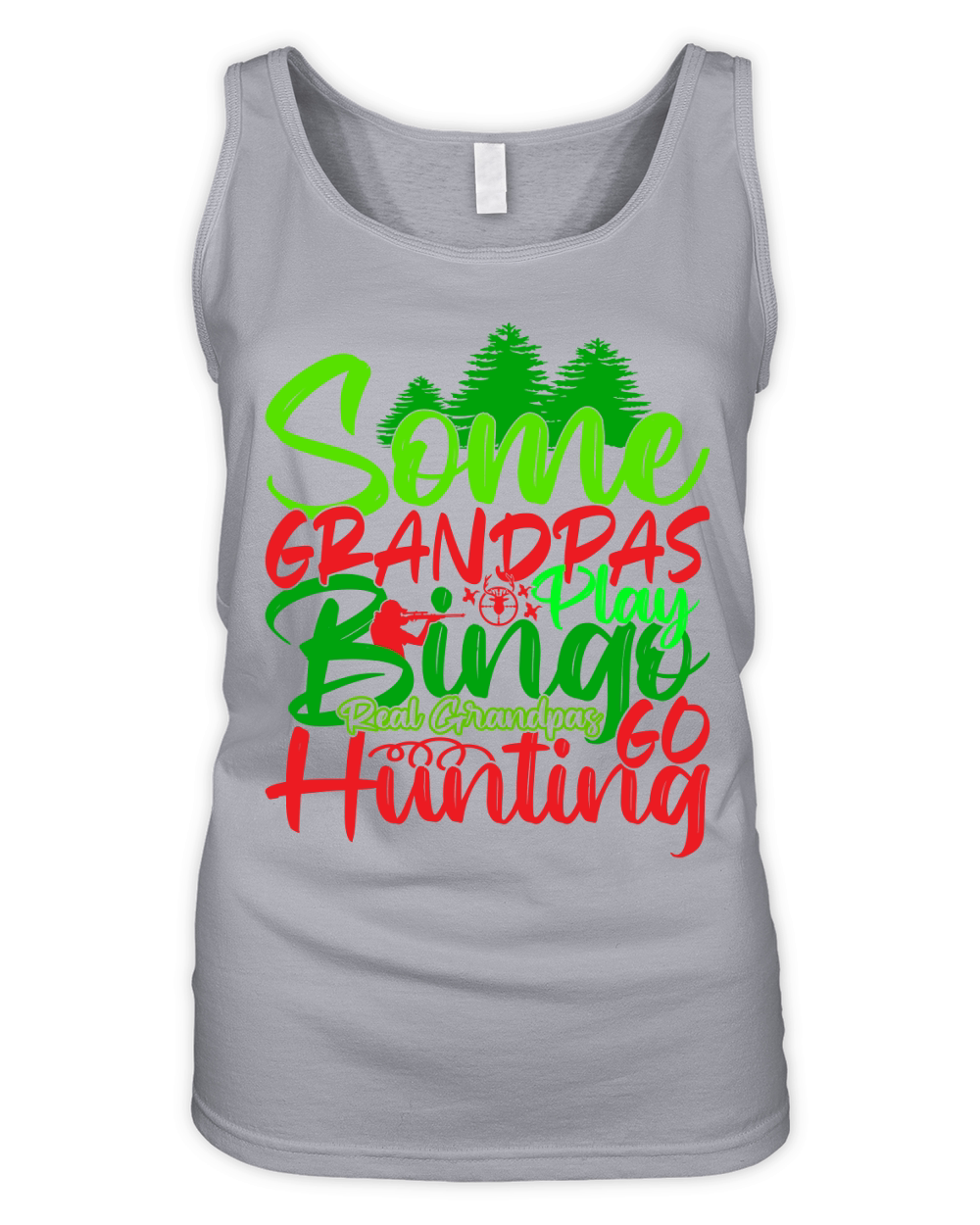 Some Grandpas Play Bingo Real grandpas Hunting Organic Women's Tank Top