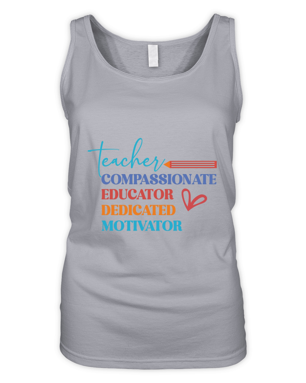 teacher educator compassionate dedicated motivator Organic Women's Tank Top