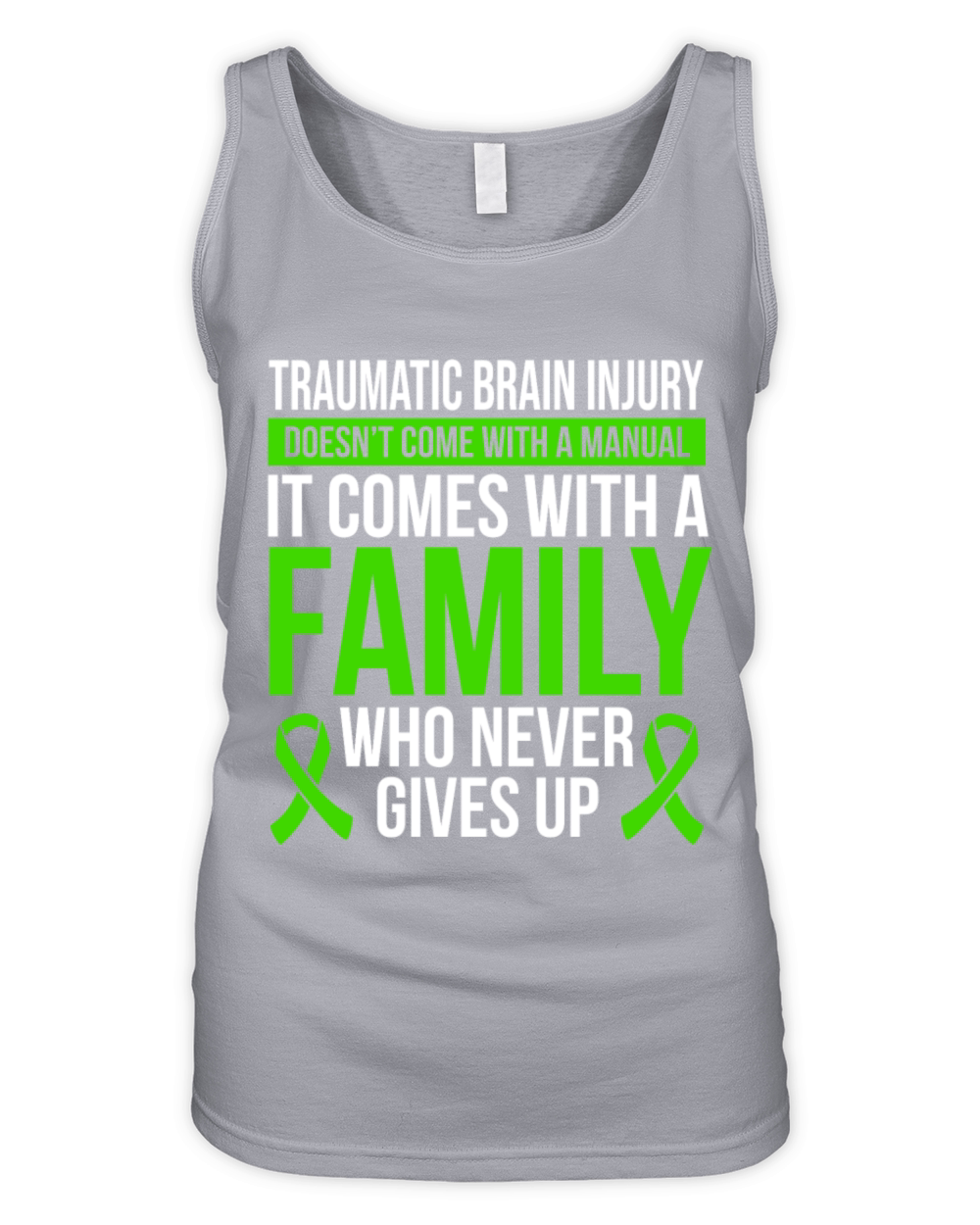 Traumatic Brain Injury Awareness Ribbon Warrior Organic Women's Tank Top