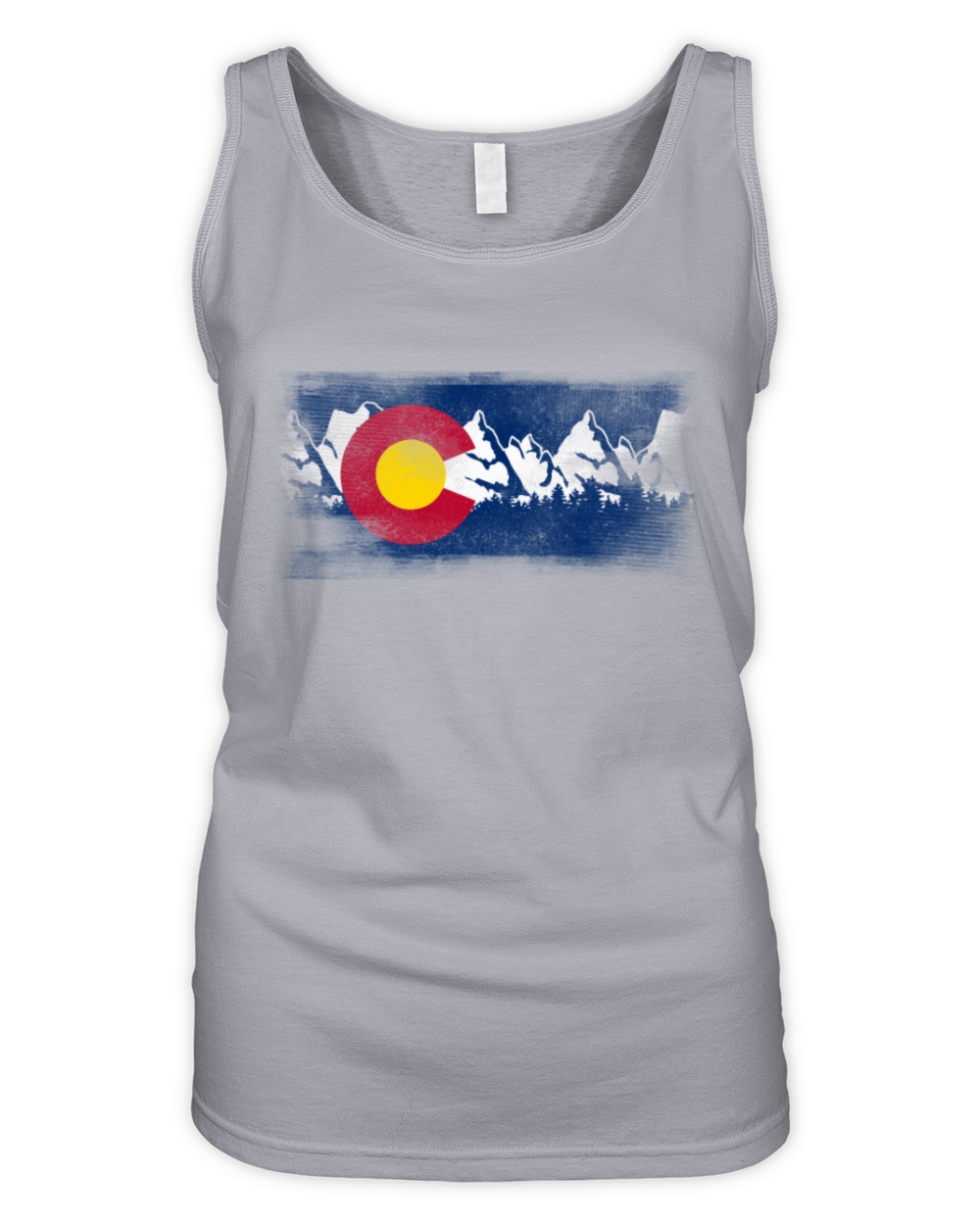 Vintage Colorado State Flag Colorado Mountains Organic Women's Tank Top