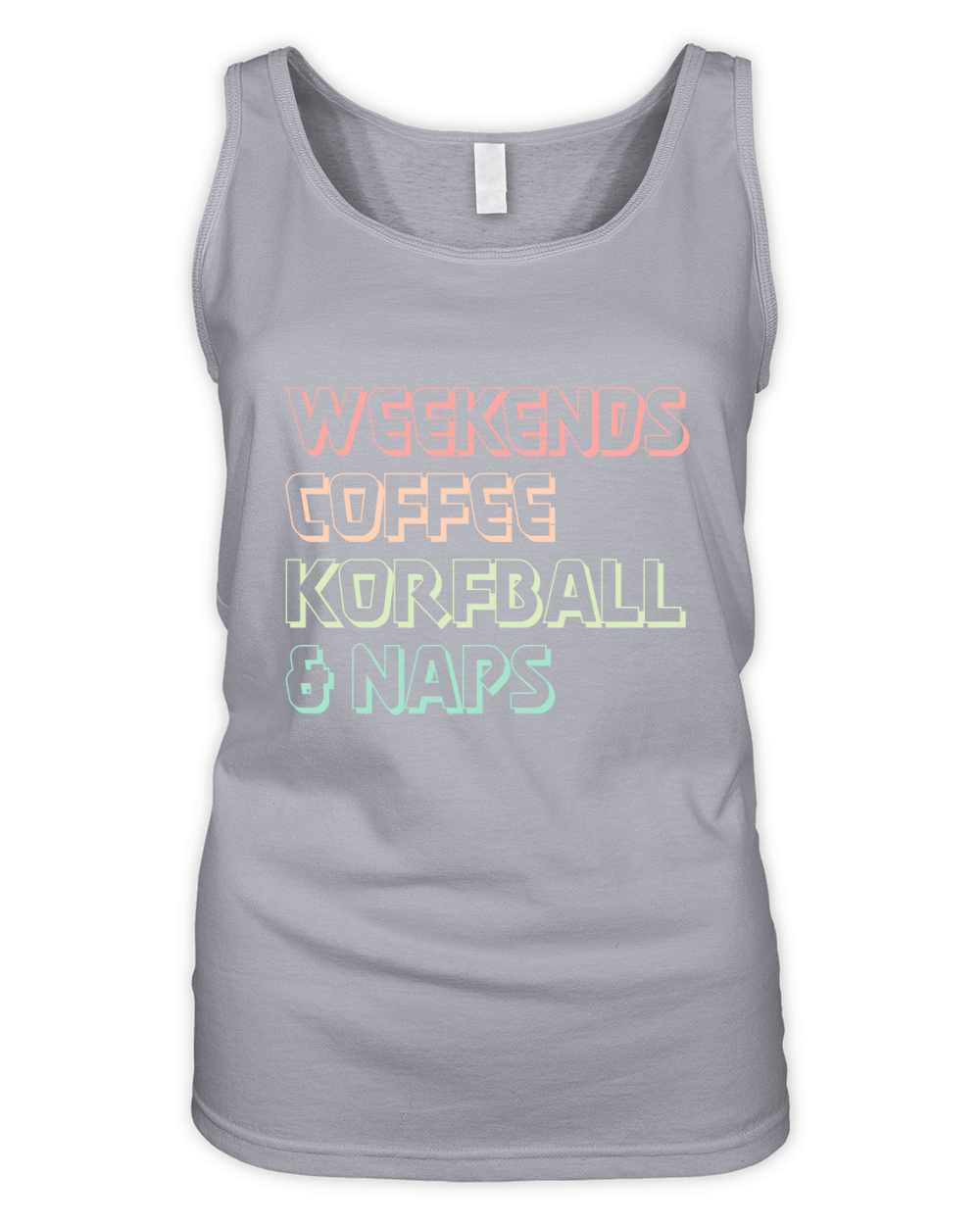 Weekends Coffee Korfball and Naps Organic Women's Tank Top