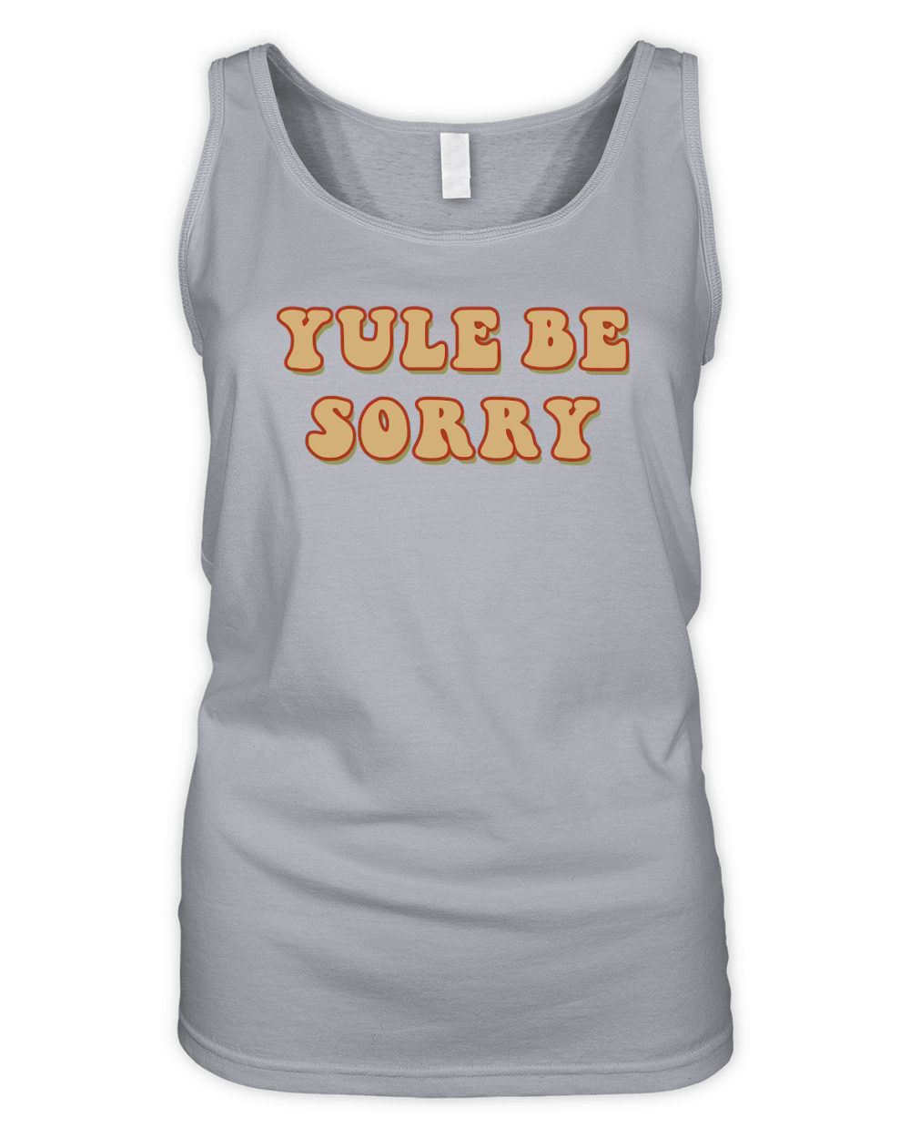 Yule Be Sorry Retro Brown Organic Women's Tank Top