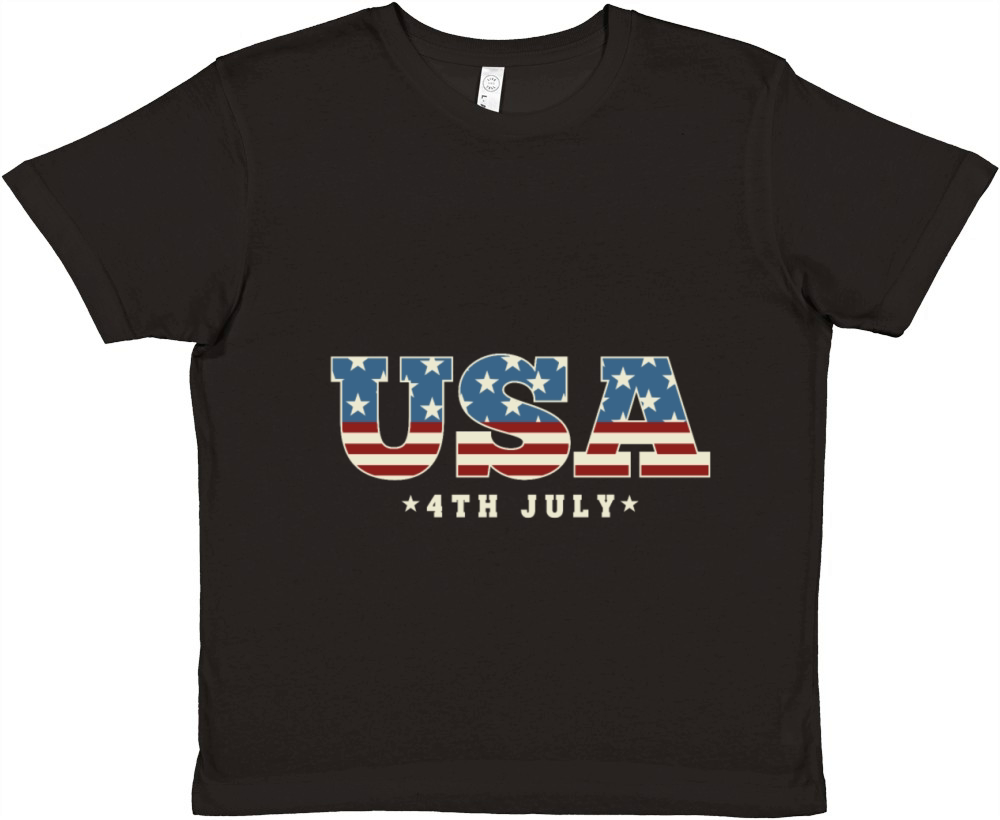 4th of July Premium Kids Crewneck T-shirt