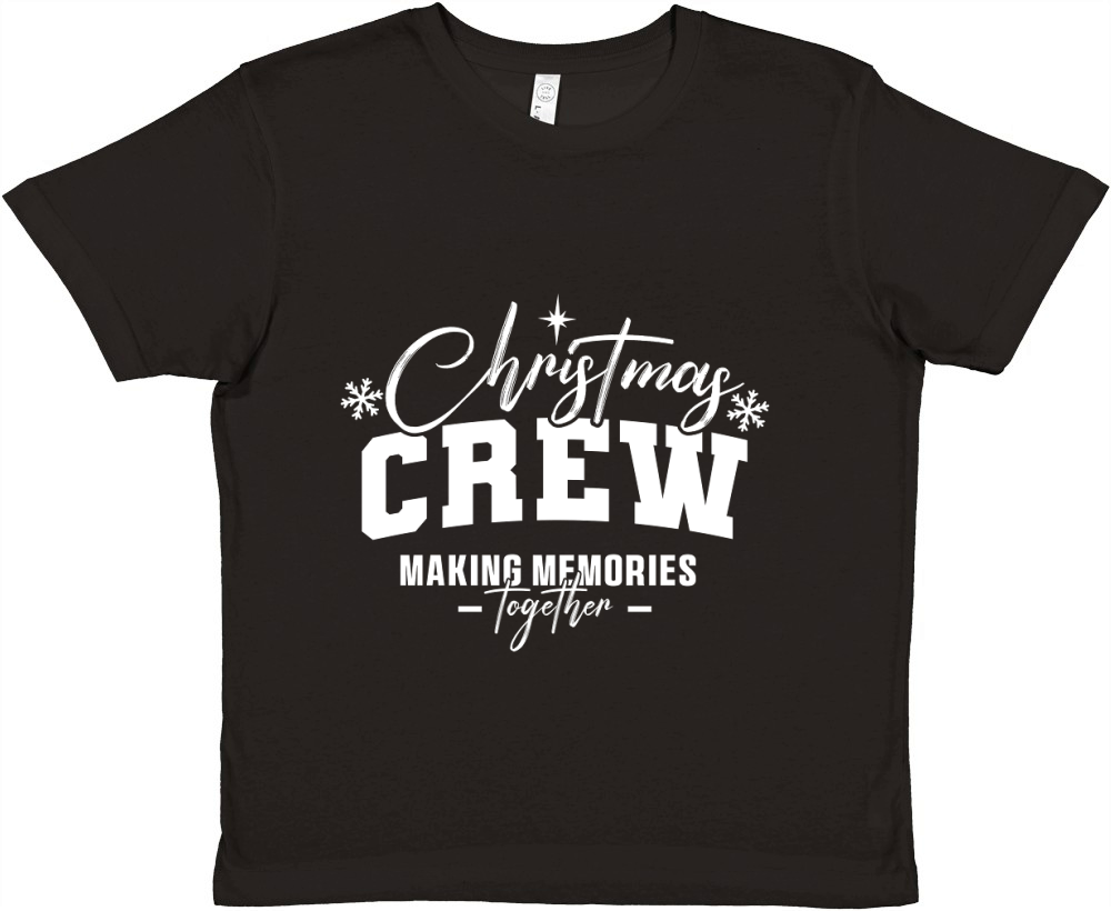 Christmas Crew Making Memories Together White Premium Kids Crewneck T-shirt