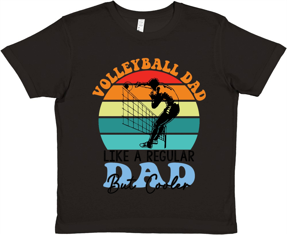 father day Volleyball dad like a regular dad but cooler Premium Kids Crewneck T-shirt