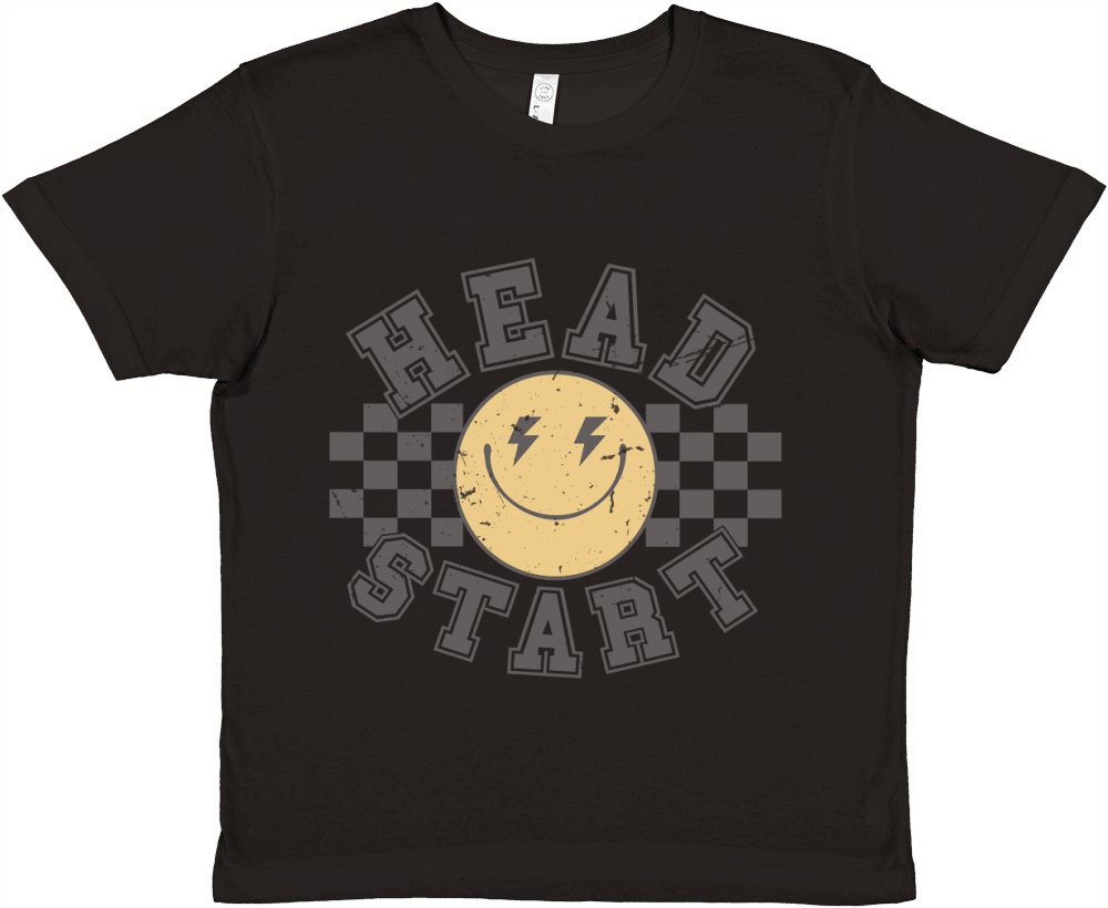 head start checkered Premium Kids Crewneck T-shirt