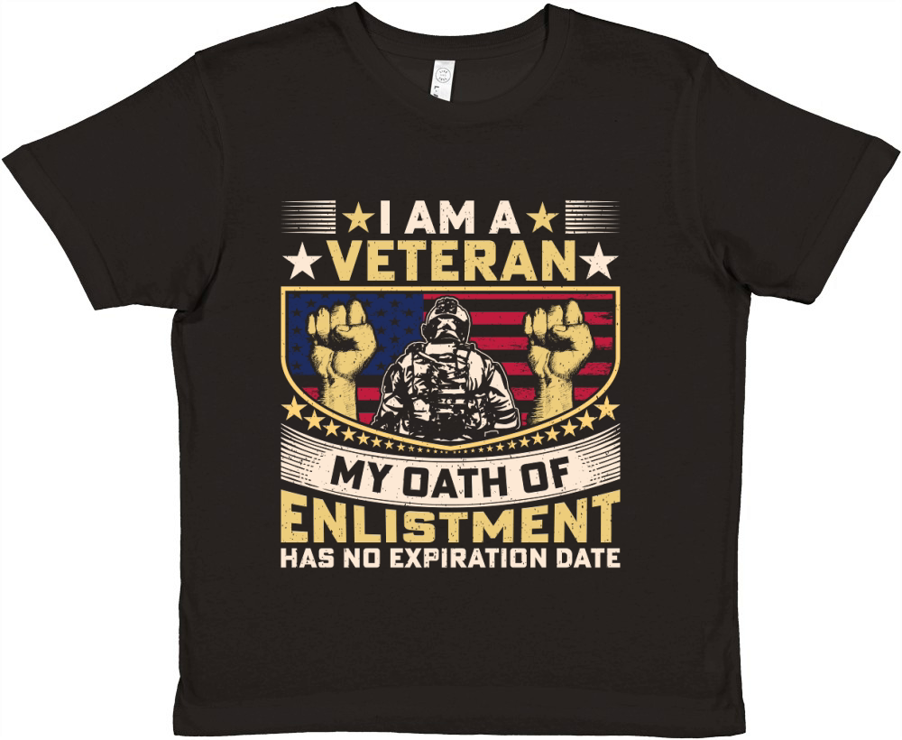 I am a veteran my oath of enlistment has no expiration date Premium Kids Crewneck T-shirt