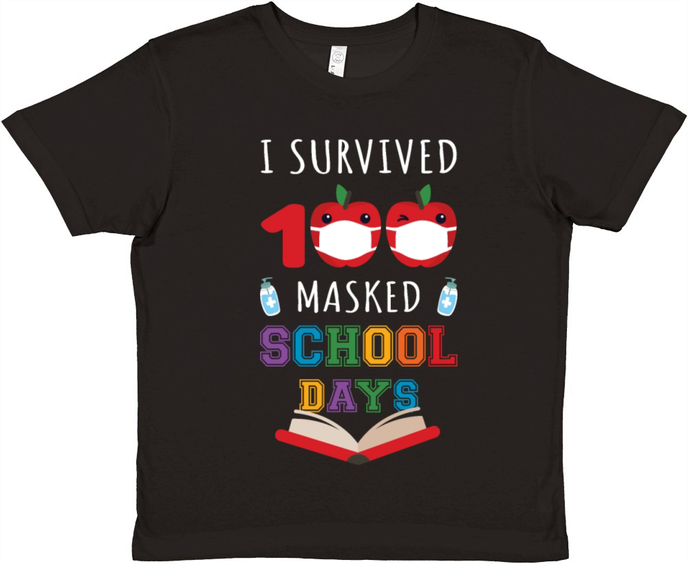 I Survived 100 Masked School Days IV Premium Kids Crewneck T-shirt