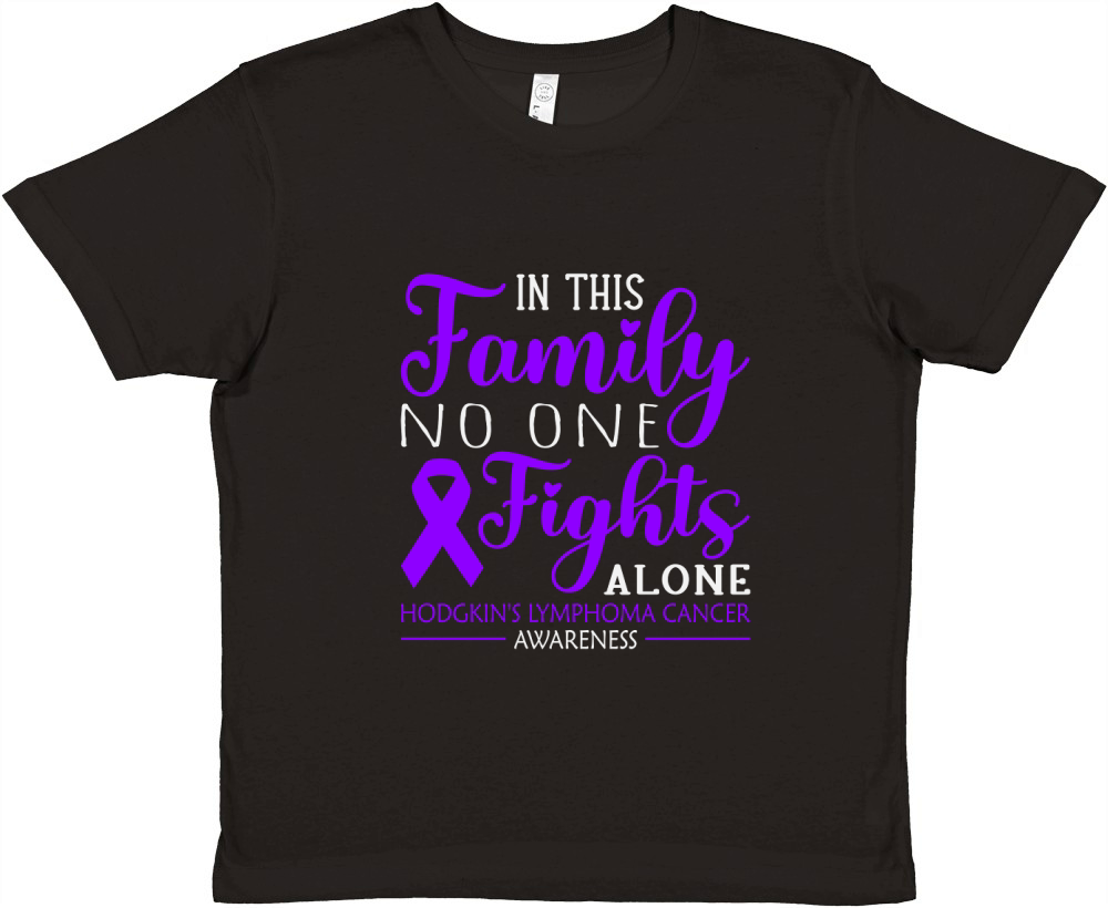 In This Family No One Fights Alone Premium Kids Crewneck T-shirt