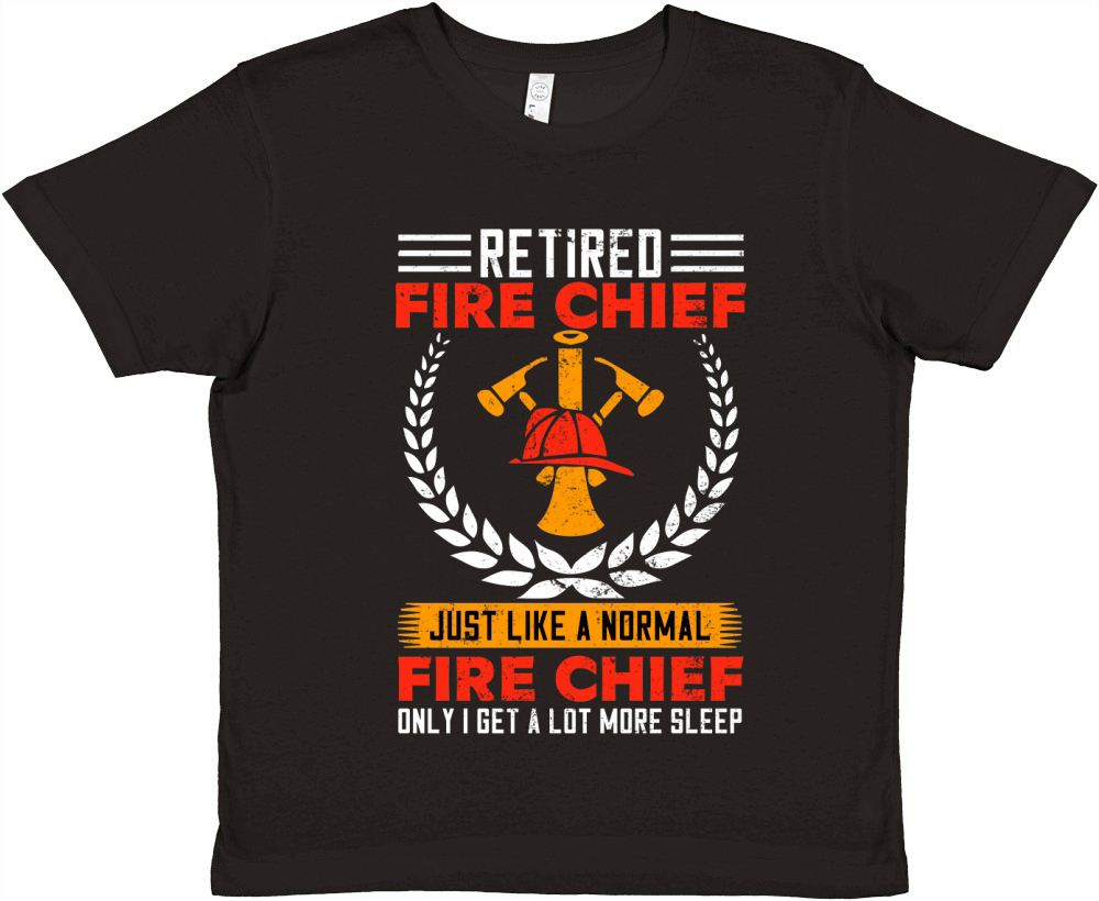 retired fire chief just like a normal fire chief only i get a lot more sleep Premium Kids Crewneck T-shirt