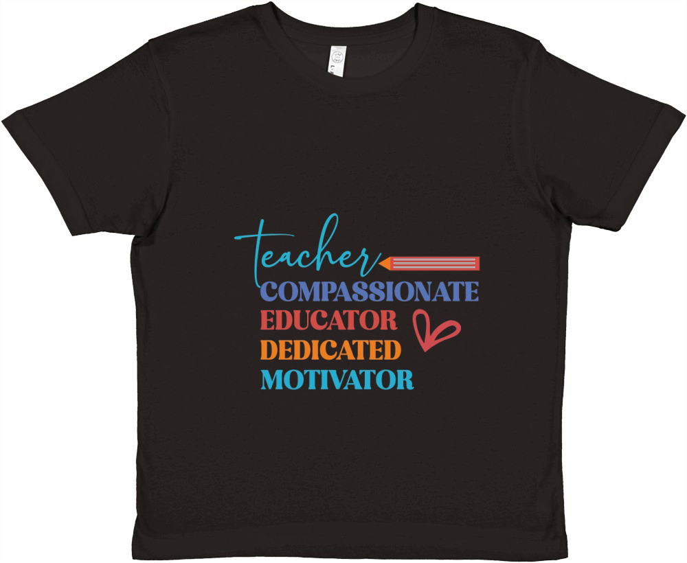 teacher educator compassionate dedicated motivator Premium Kids Crewneck T-shirt