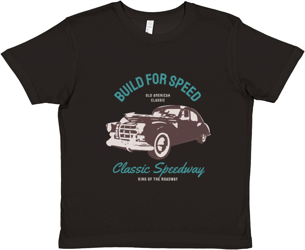 Vintage Sportscar classic Car Muscle Car Premium Kids Crewneck T-shirt