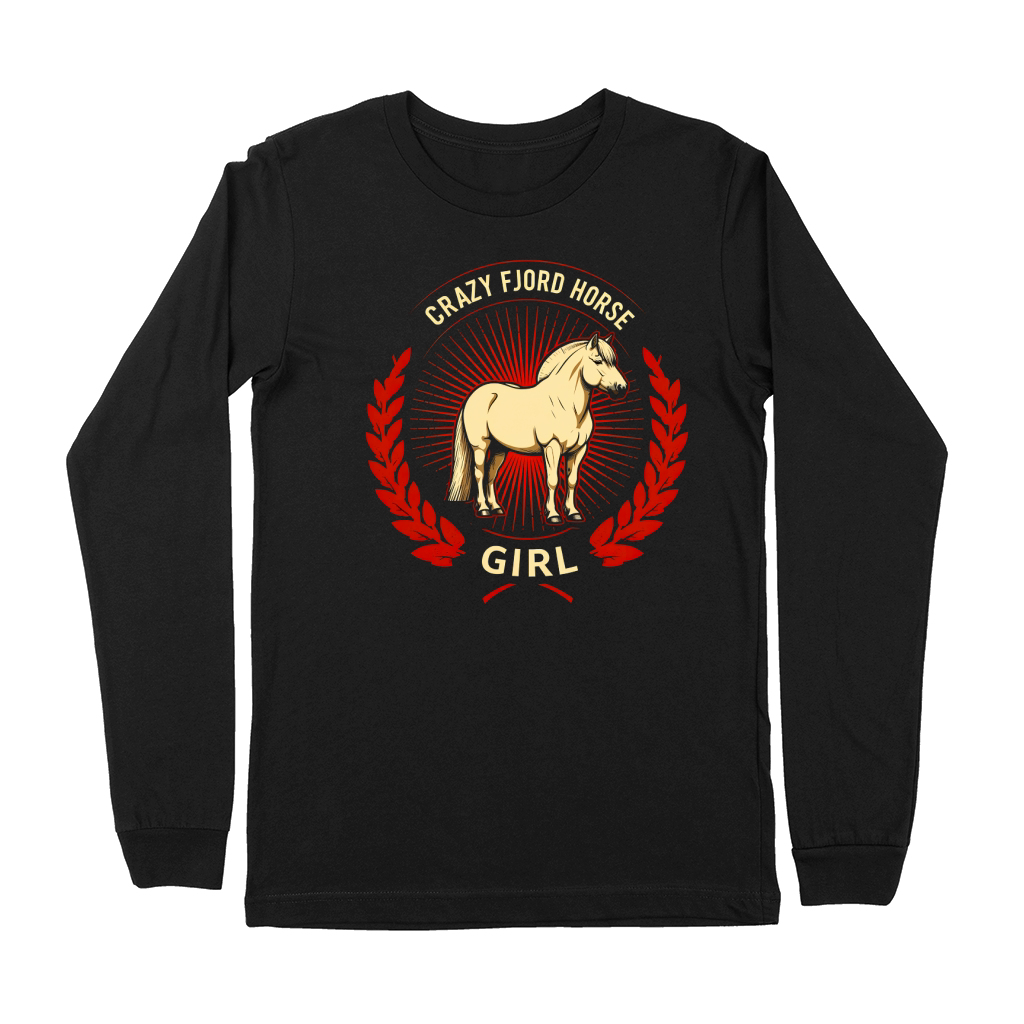 Crazy Fjord Horse Girl Premium Long Sleeve