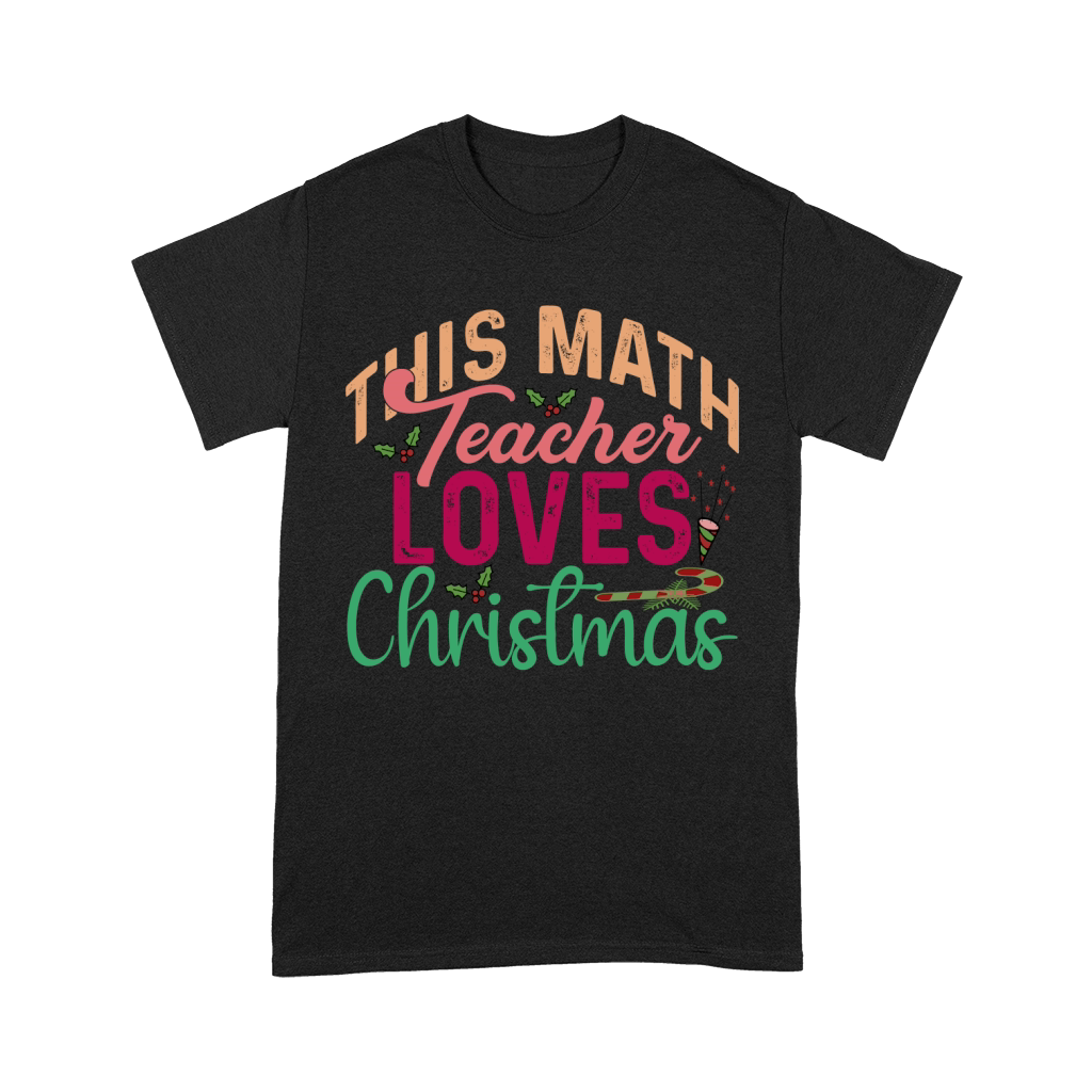This Math Teacher Loves Christmas Premium T-shirt