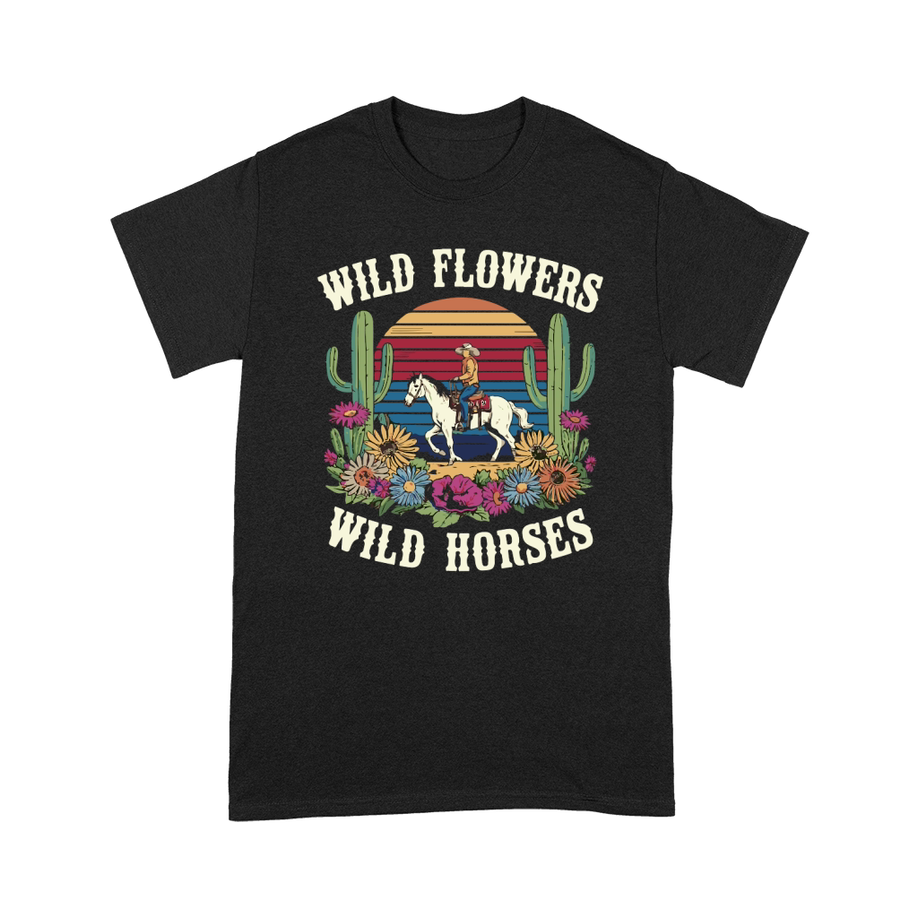 Wild Flowers Wild Horses Premium T-shirt