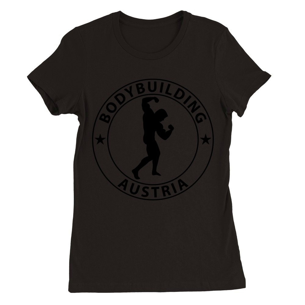 Bodybuilding Austria Premium Womens Crewneck T-shirt