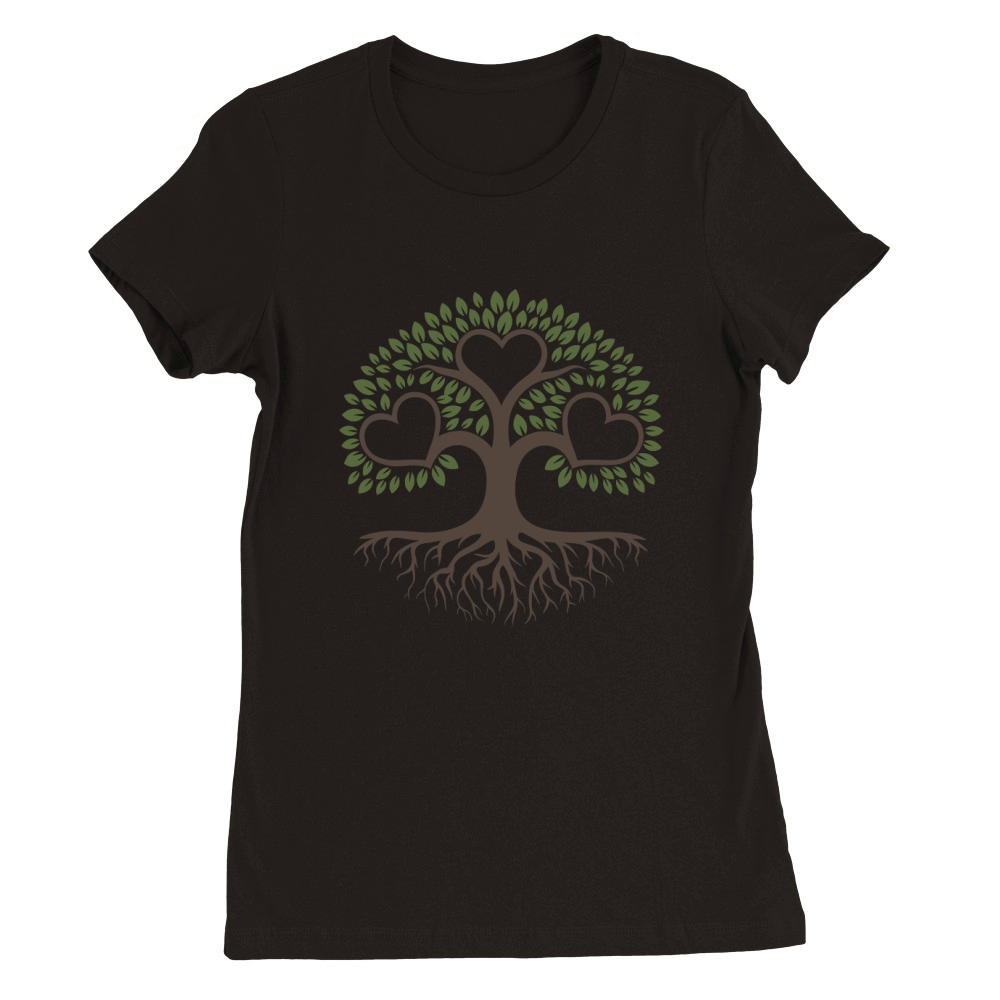 FamilyTree Premium Womens Crewneck T-shirt