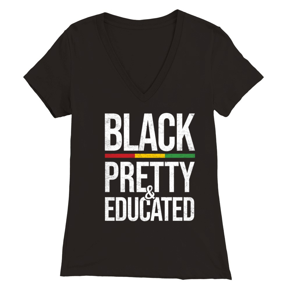 Black Black History Month History Premium Womens V-Neck T-shirt
