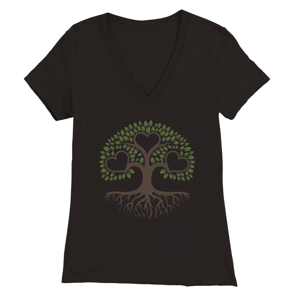FamilyTree Premium Womens V-Neck T-shirt