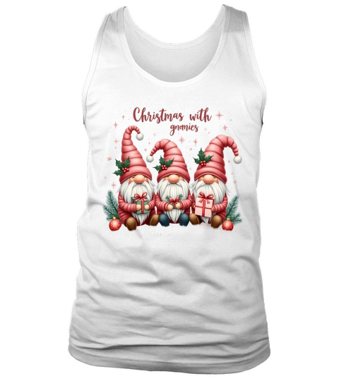 Christmas With Gnomies Tank Top Unisex