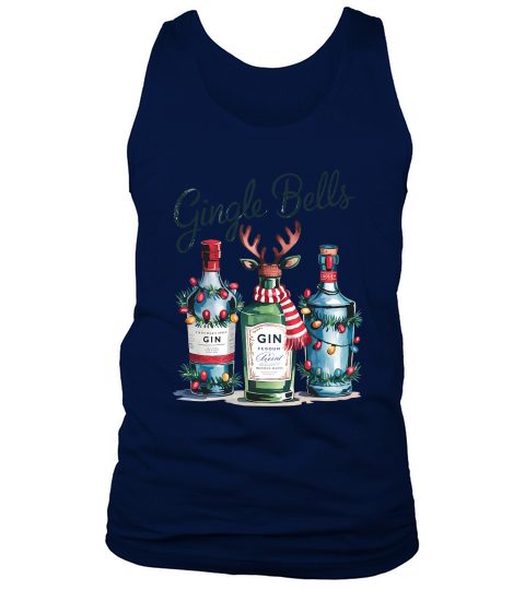 Gingle Bells Vintage Christmas Tank Top Unisex