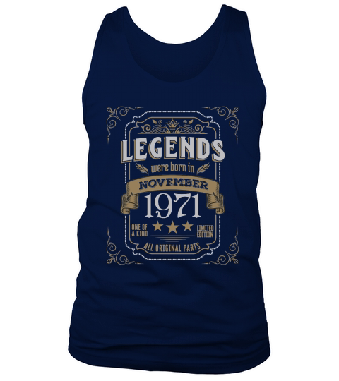 Legends Were Born In November 1971 Tank Top Unisex