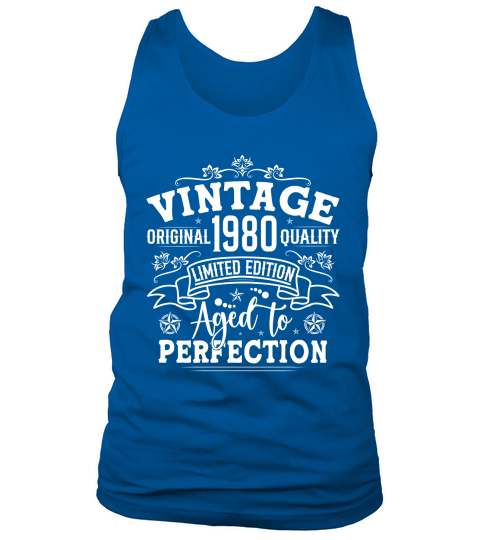 Vintage Birthday TShirt Design Bundle 1980 Tank Top Unisex