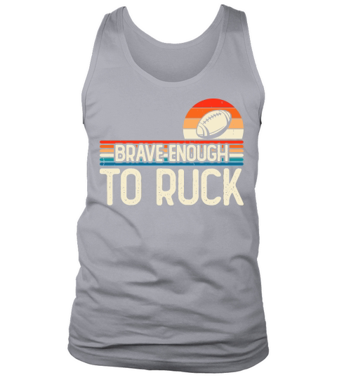 Vintage Rugby Player brave enough to ruck Tank Top Unisex