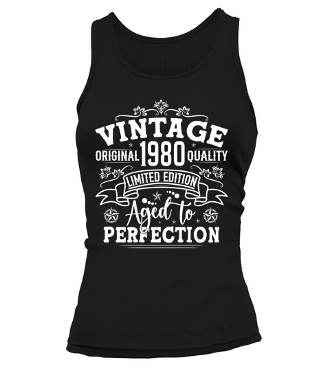 Vintage Birthday TShirt Design Bundle 1980 Tank top Woman