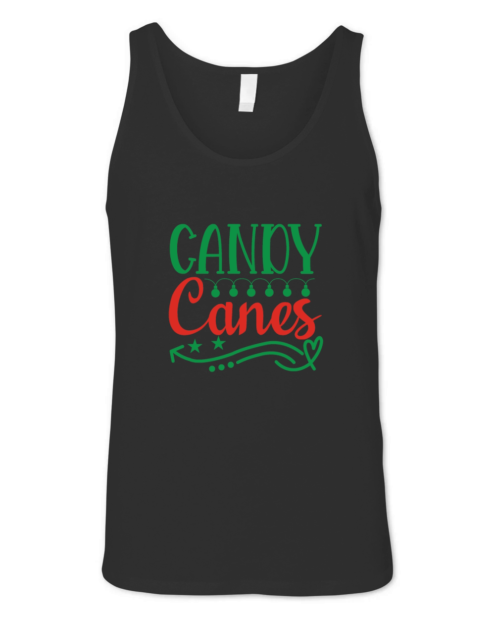 Candy canes 7 Unisex Jersey Tank