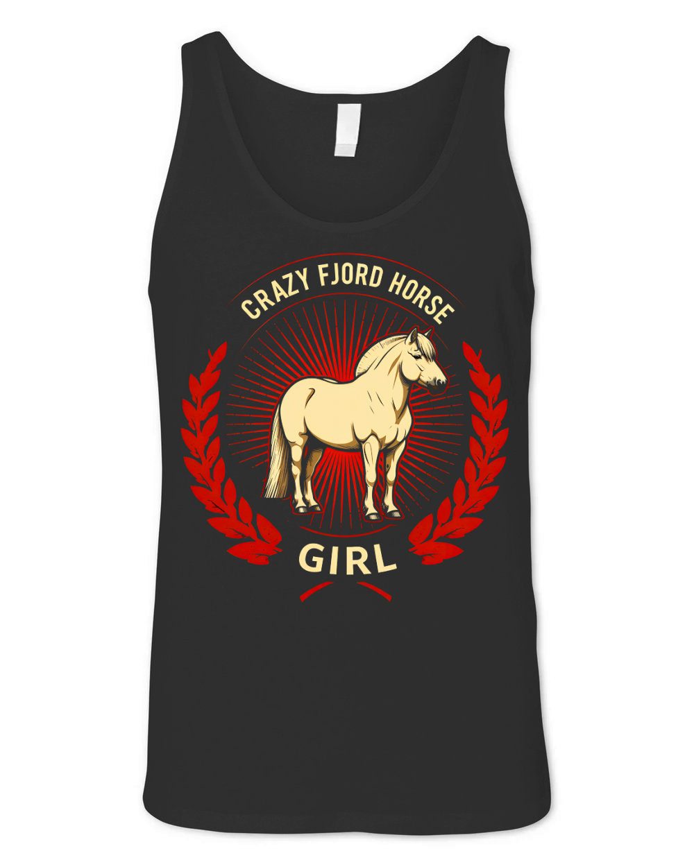 Crazy Fjord Horse Girl Unisex Jersey Tank