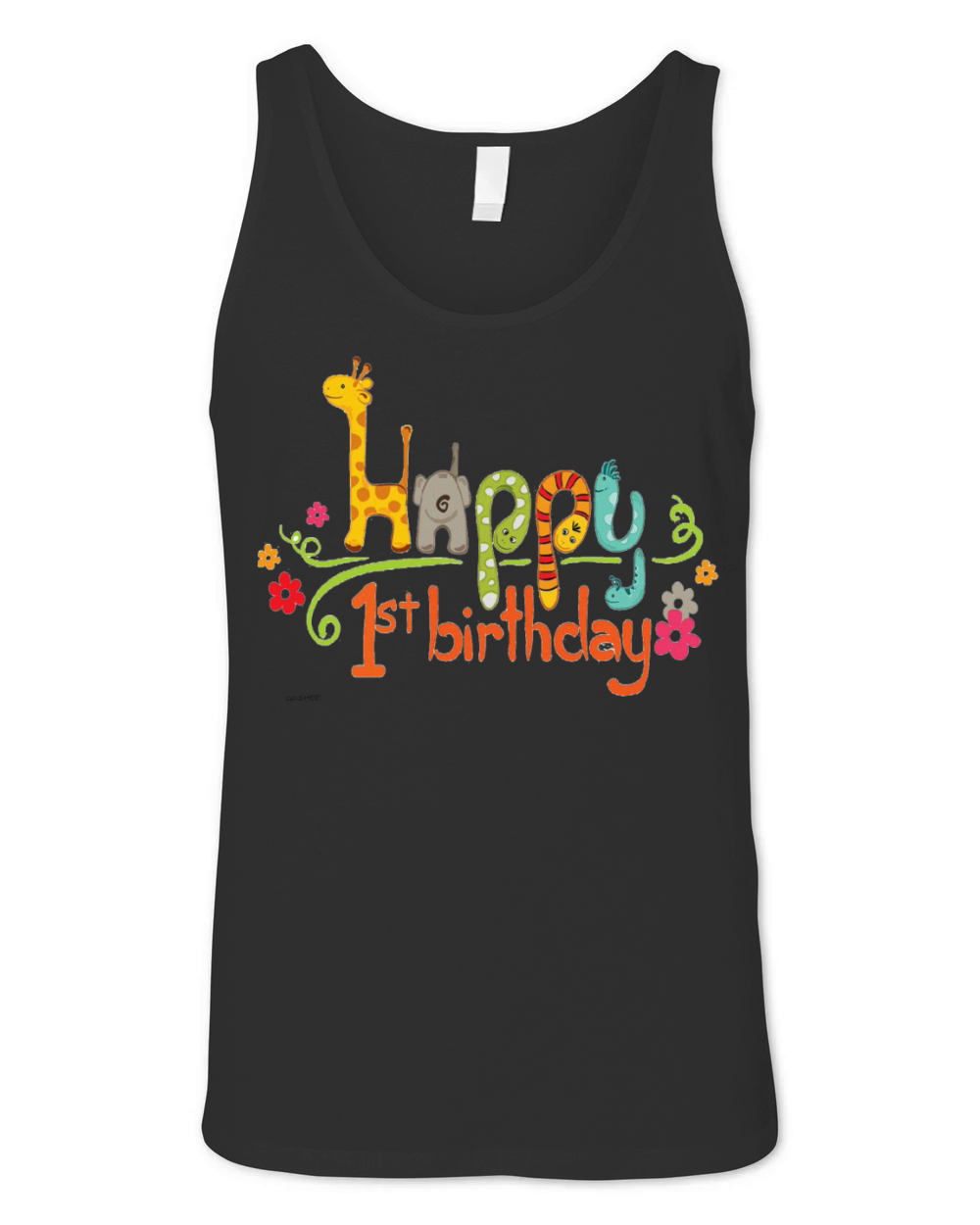 happy 1st birthday kids Unisex Jersey Tank