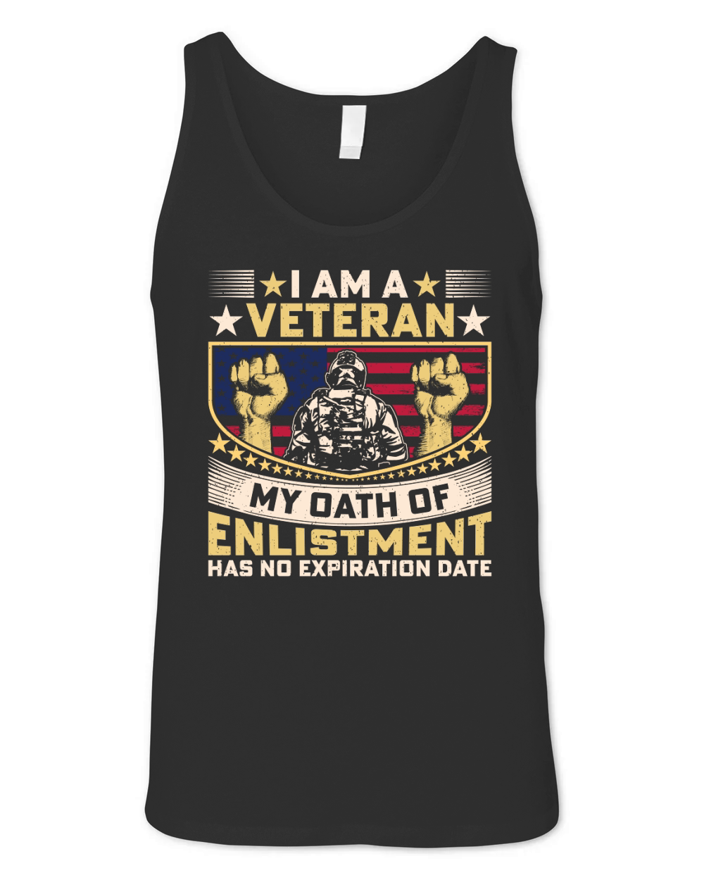 I am a veteran my oath of enlistment has no expiration date Unisex Jersey Tank