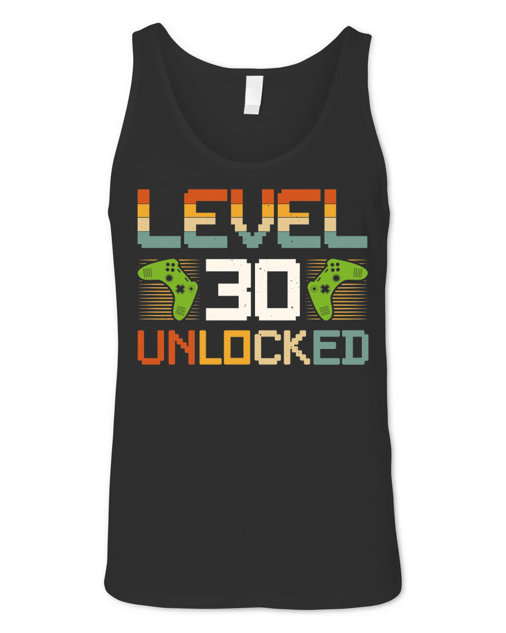 Level 30 Unlocked Video Gamer Birthday Unisex Jersey Tank