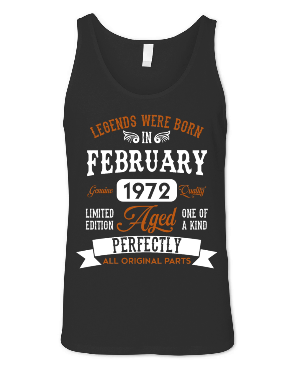 Vintage 1972 Born Legends Birthday Gift Unisex Jersey Tank