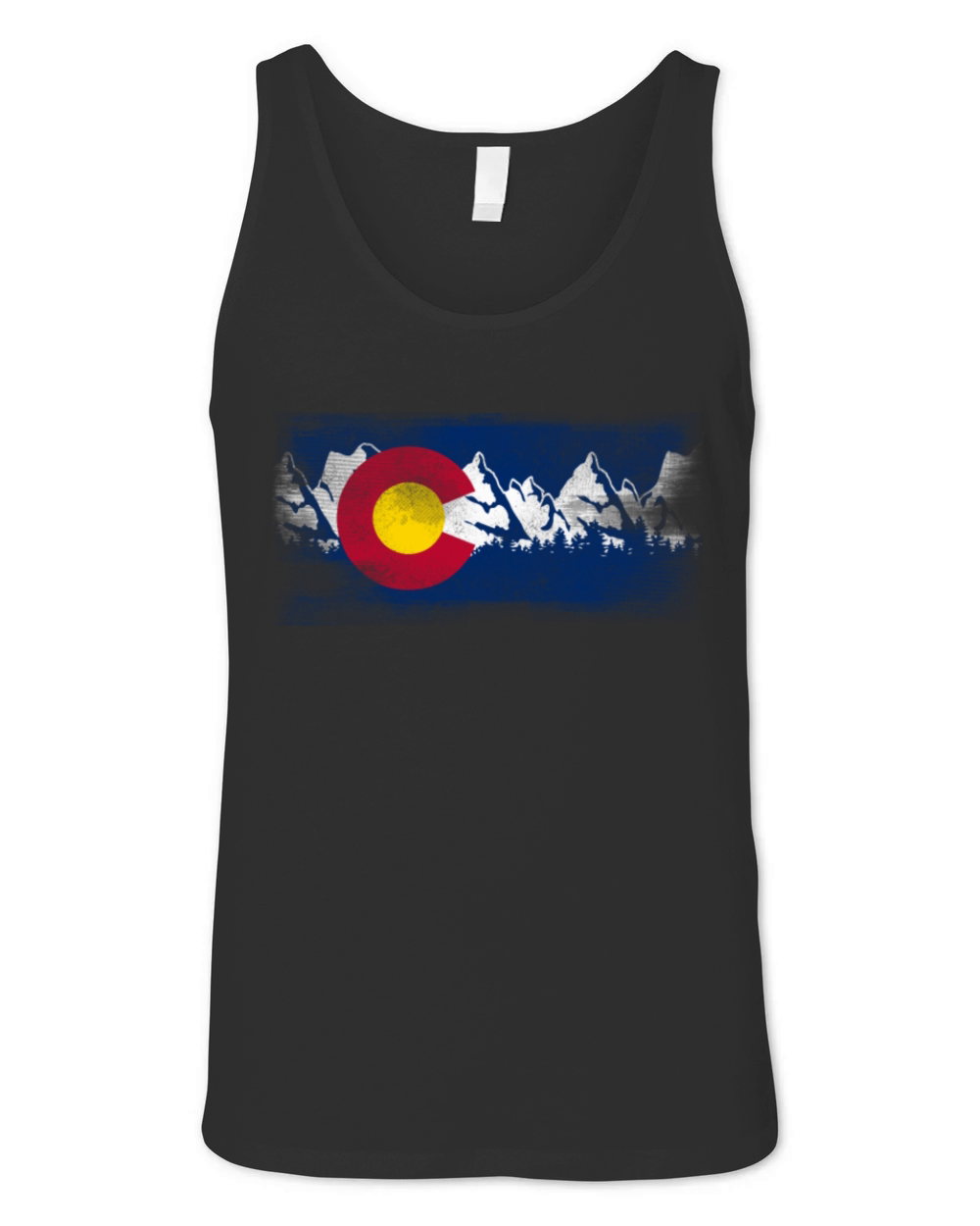 Vintage Colorado State Flag Colorado Mountains Unisex Jersey Tank