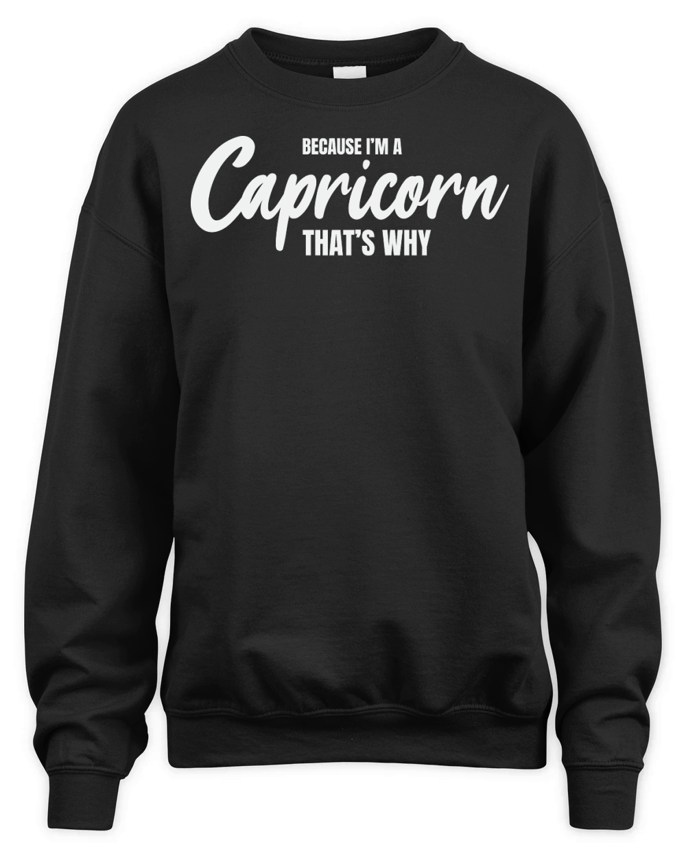 because im a capricorn thats why Unisex Premium Crewneck Sweatshirt