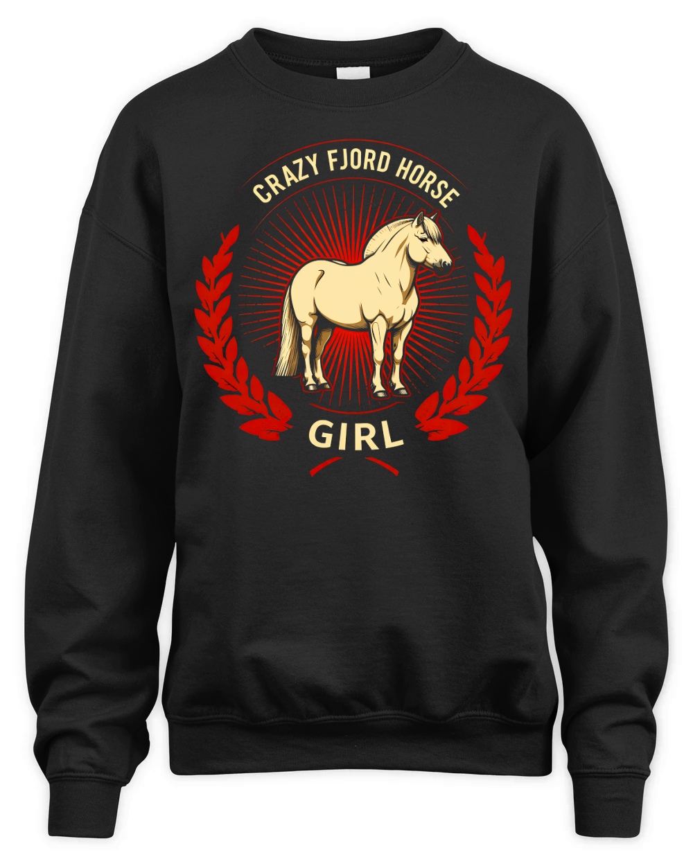 Crazy Fjord Horse Girl Unisex Premium Crewneck Sweatshirt