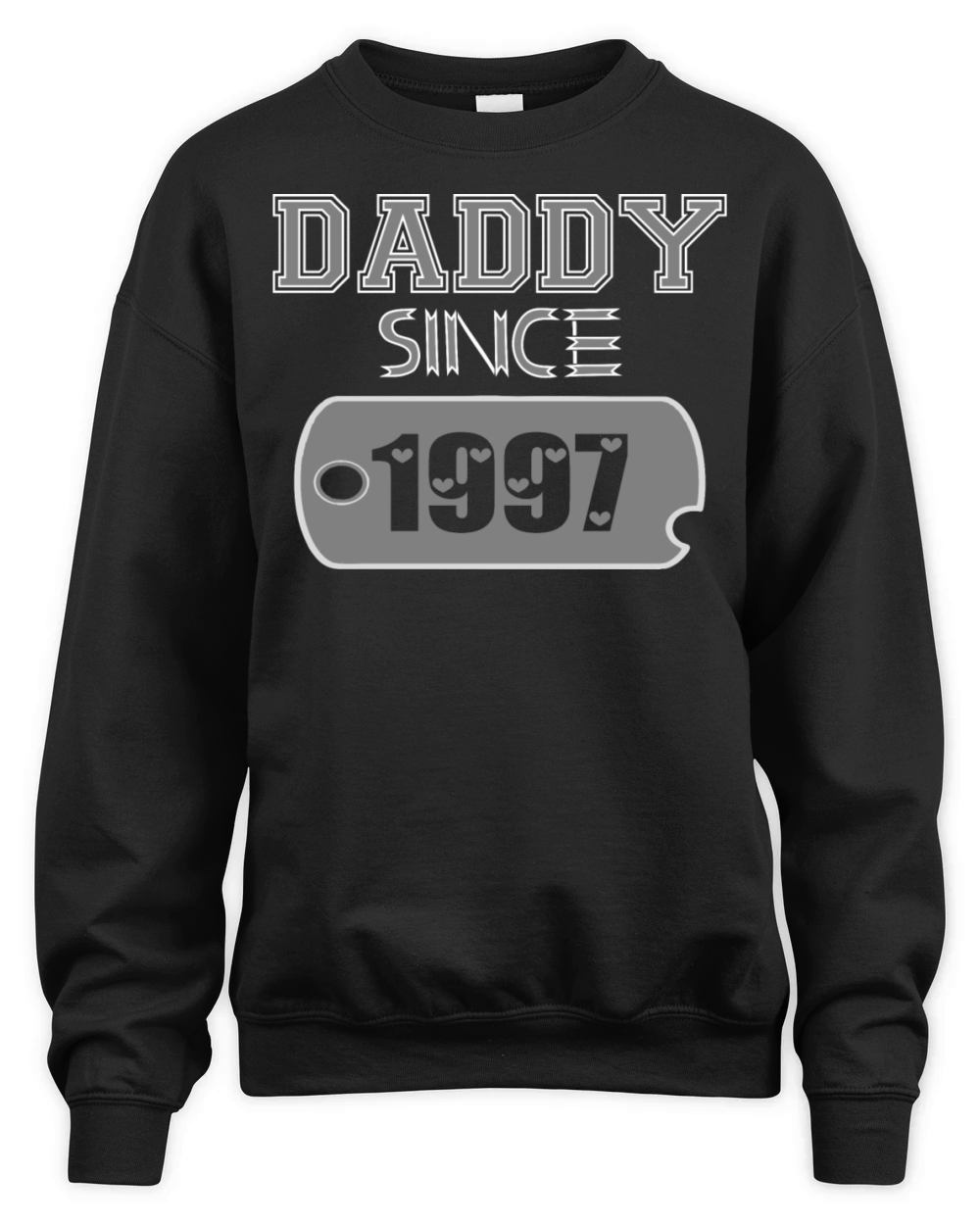 Daddy Since Tag 1997 Happy Fathers Day Unisex Premium Crewneck Sweatshirt