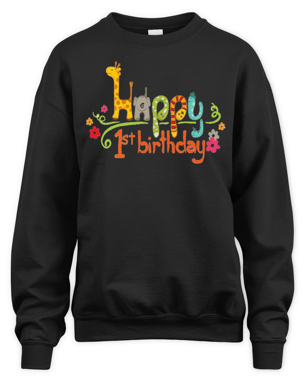 happy 1st birthday kids Unisex Premium Crewneck Sweatshirt