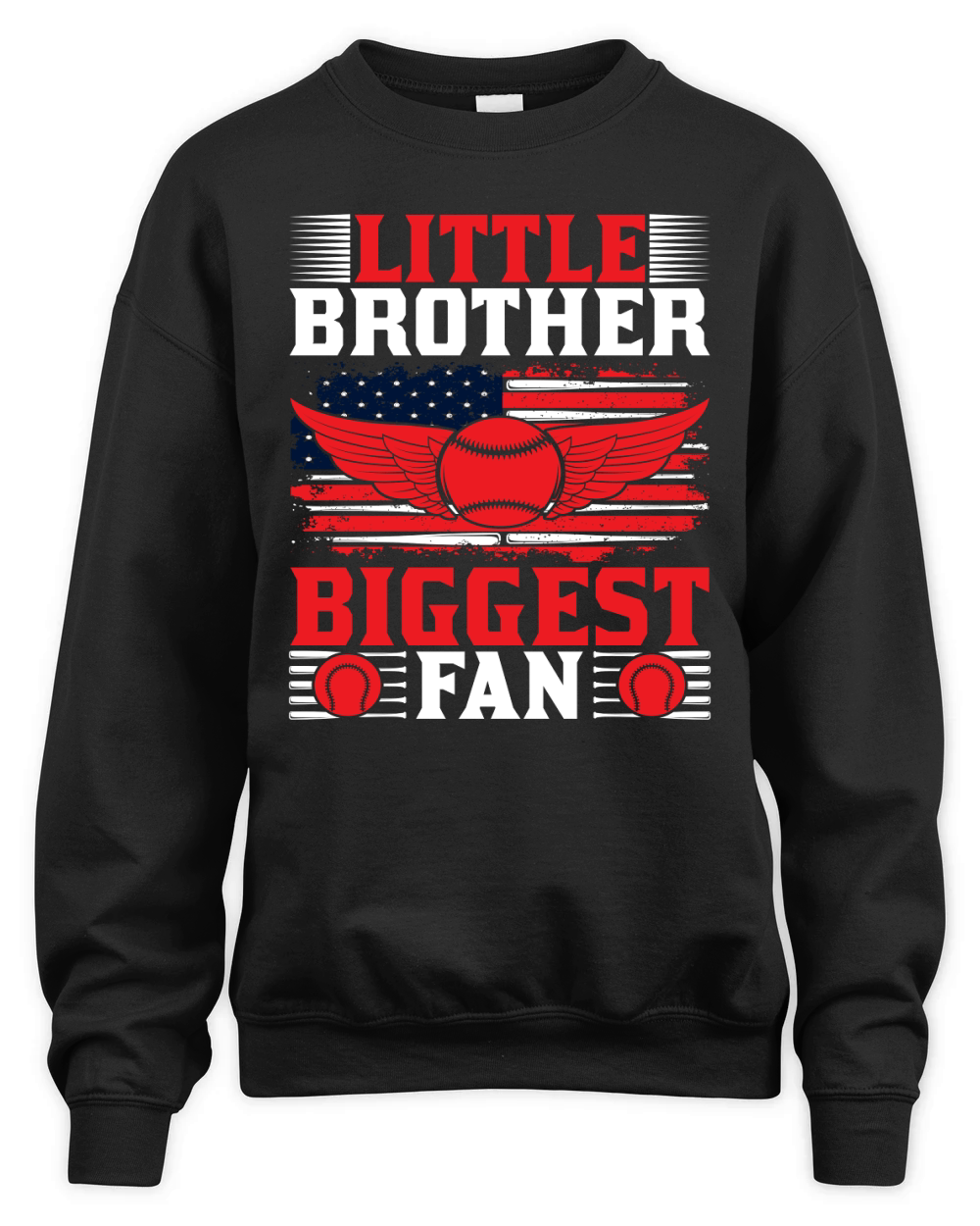 Little Brother, Biggest Fan Unisex Premium Crewneck Sweatshirt