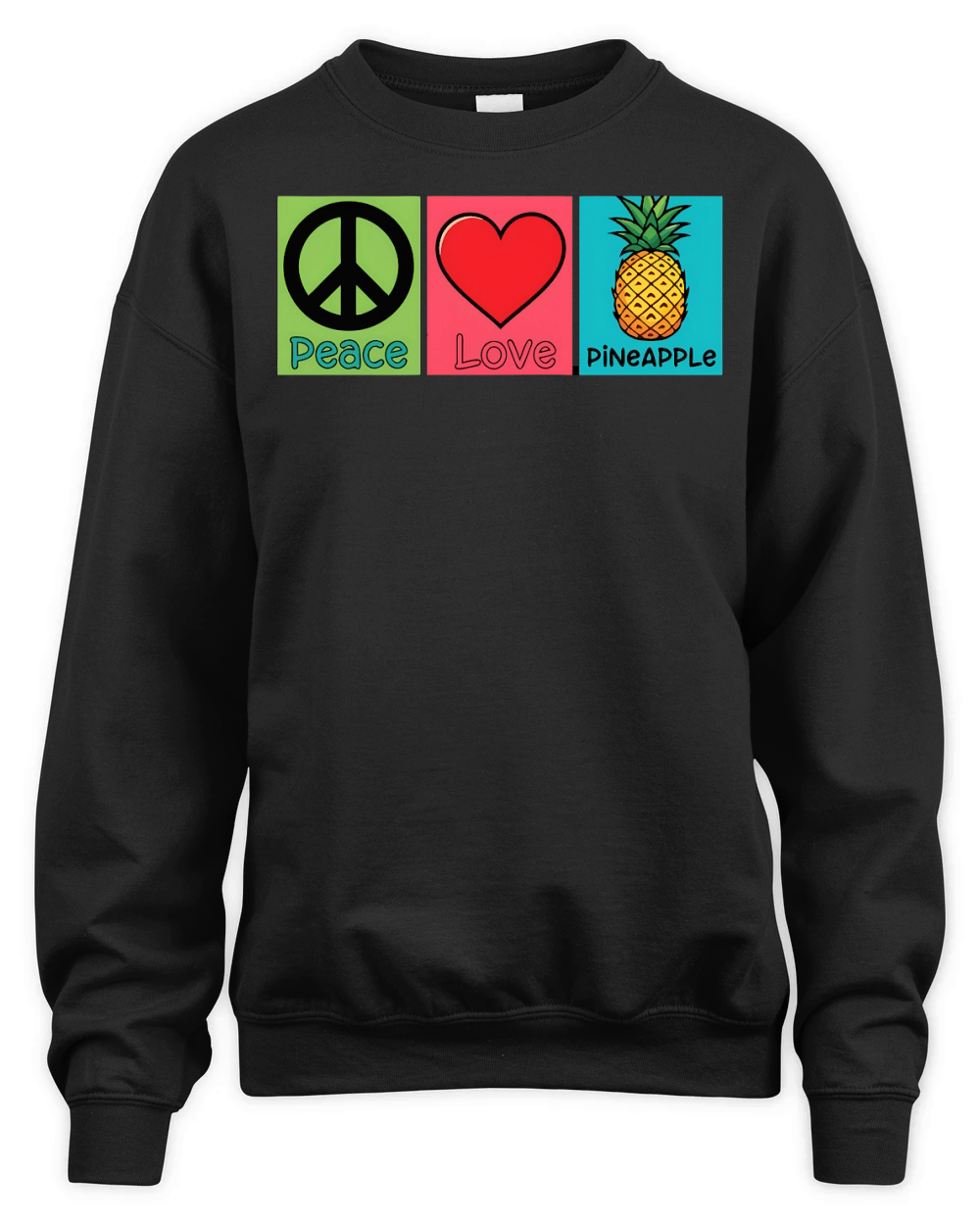 Peace Love Pineapple 1 03 Unisex Premium Crewneck Sweatshirt