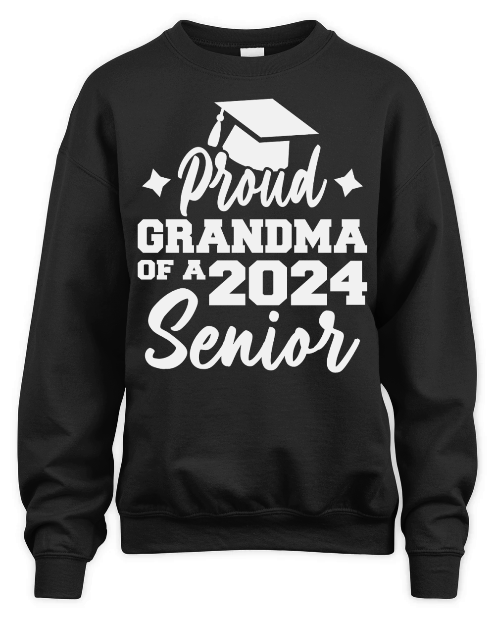 Proud grandma of a 2024 senior Unisex Premium Crewneck Sweatshirt