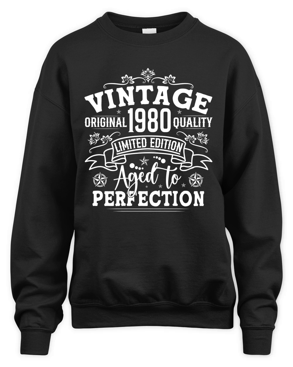 Vintage Birthday TShirt Design Bundle 1980 Unisex Premium Crewneck Sweatshirt