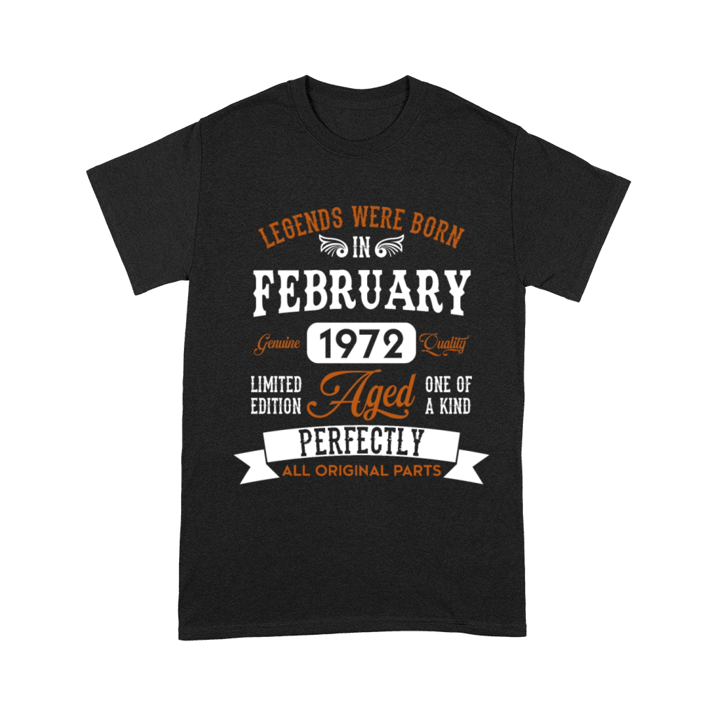 Vintage 1972 Born Legends Birthday Gift Unisex T-Shirt