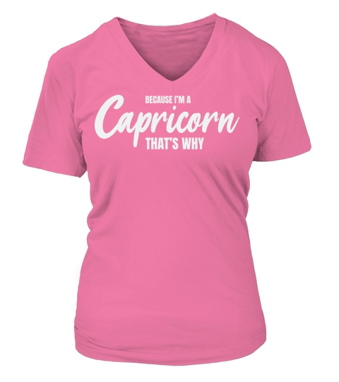 because im a capricorn thats why V-neck T-Shirt Woman