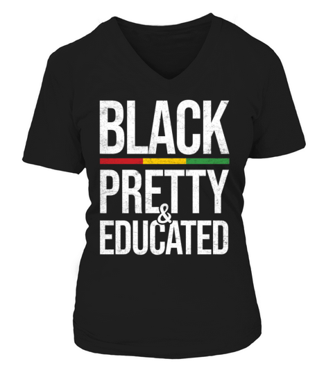 Black Black History Month History V-neck T-Shirt Woman