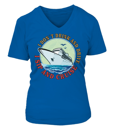 Boating Boat Captain Cruise Ship Cruising Yacht V-neck T-Shirt Woman