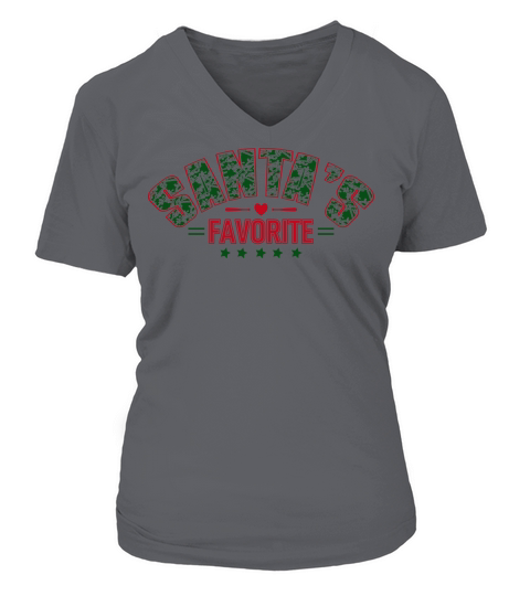 Christmas Santas Favorite 3 V-neck T-Shirt Woman
