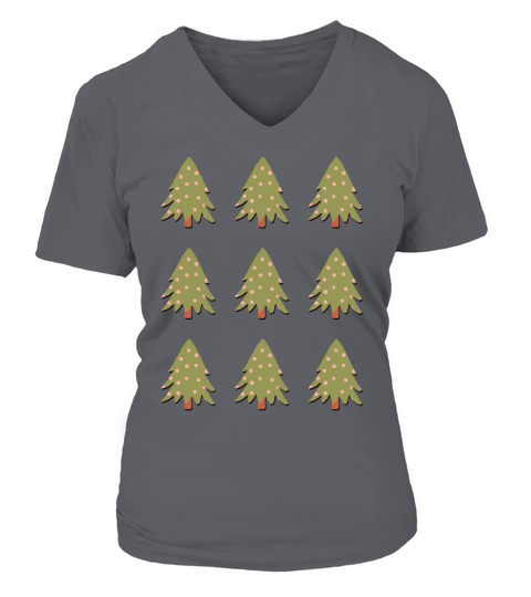 Christmas Tree (2) 9 V-neck T-Shirt Woman